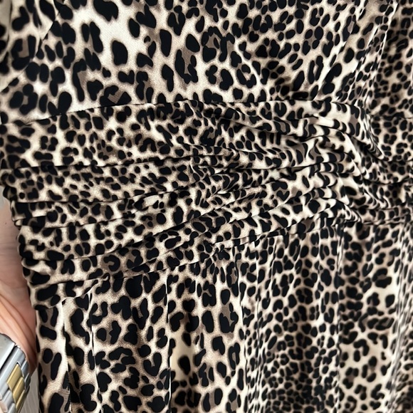 Jessica Howard Leopard Print Dress 14P NWT - Picture 7 of 10